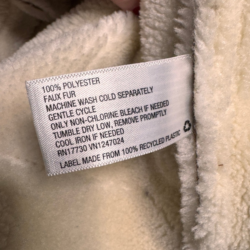 Universal Thread Sherpa Lined Suede Jacket Brown Womens Medium M - Picture 8 of 11
